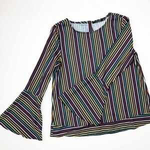 ModCloth | Doe & Rae striped bell sleeve top